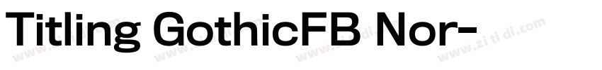 Titling GothicFB Nor字体转换